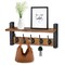 Sorbus Floating Wall Shelf with Hooks for Entryway, Bathroom, Bedroom, Kitchen, or Mudroom